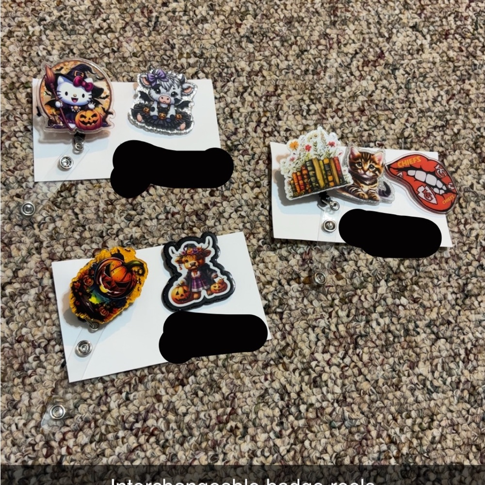 Halloween-Themed Badge Reels